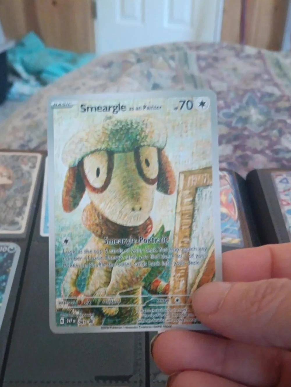 Smeargle Trading Card - Colorful Artwork
